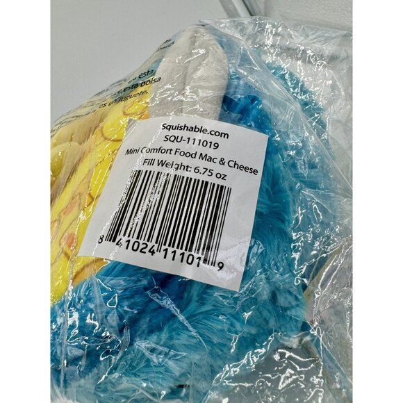 NWT Squishable Mini Mac & Cheese Macaroni Comfort Food Stuffed Plushy 9” - Picture 8 of 8